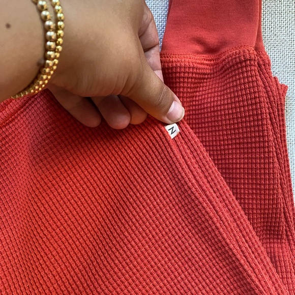 Shop Noble Waffle pajama pants L - Paprika - Picture 2 of 3